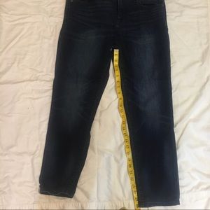 Gap dark rinse girlfriend jeans